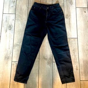 Black vintage mom jeans